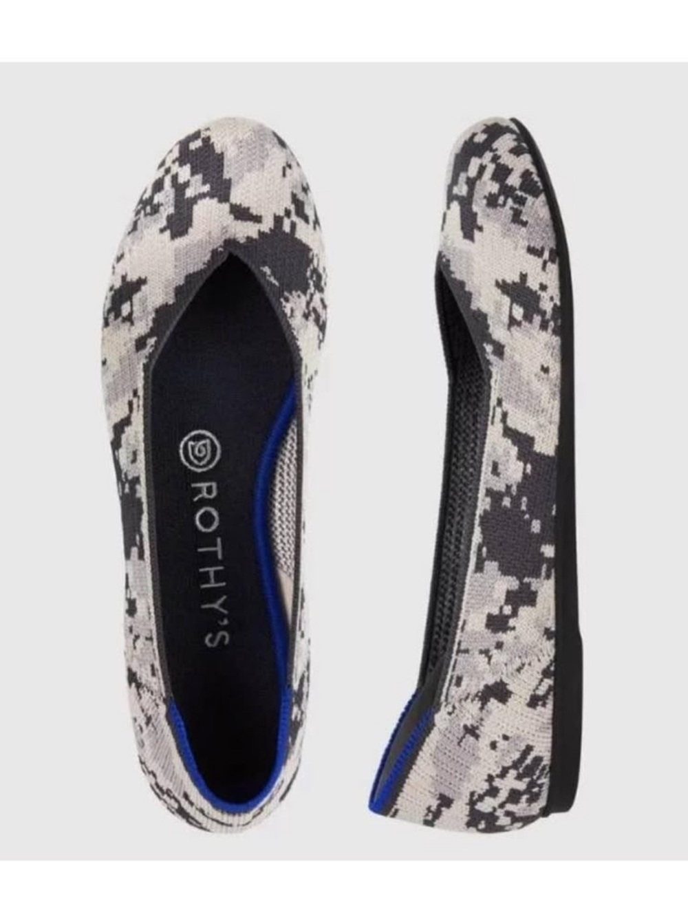 Rothy's Smoke Ash Gray Camo Points